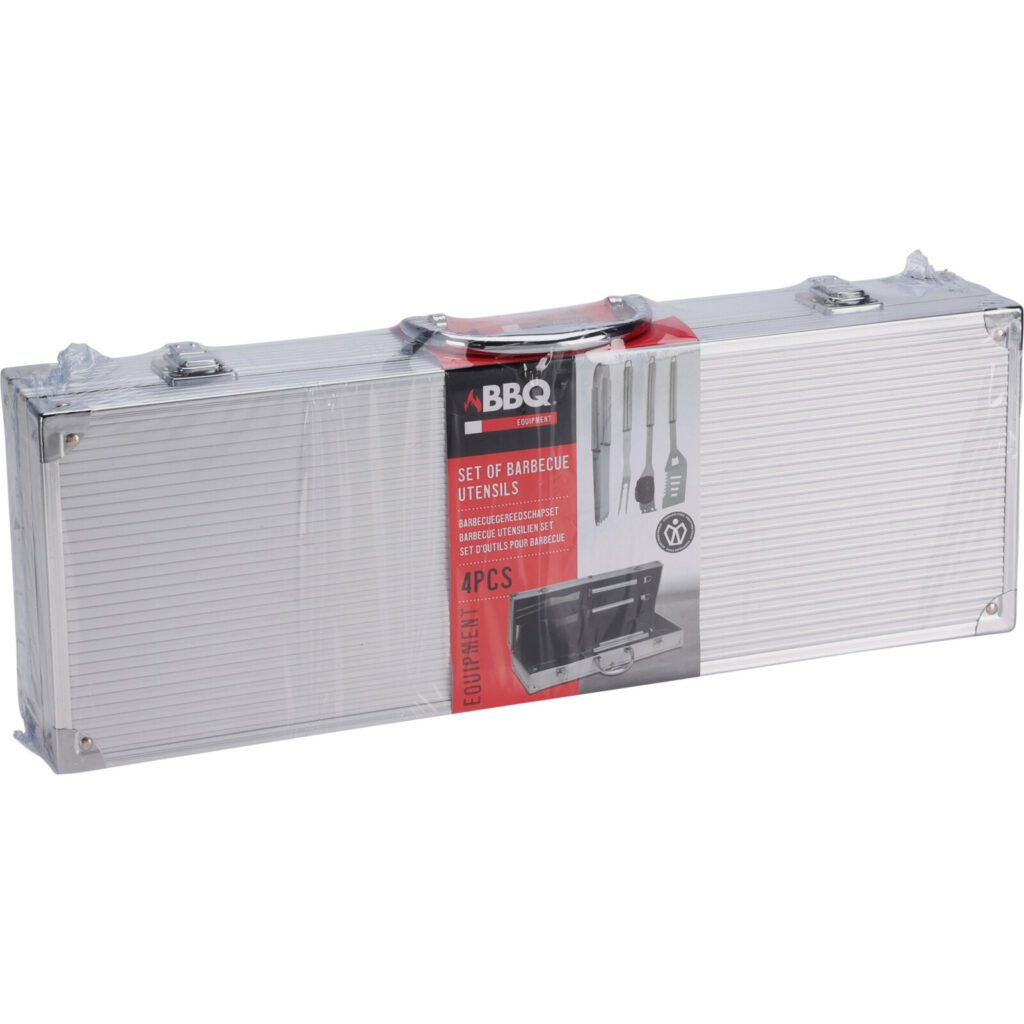 BBQ Equipment Barbecue Utensils Set In Metal Case 8711295996788 2